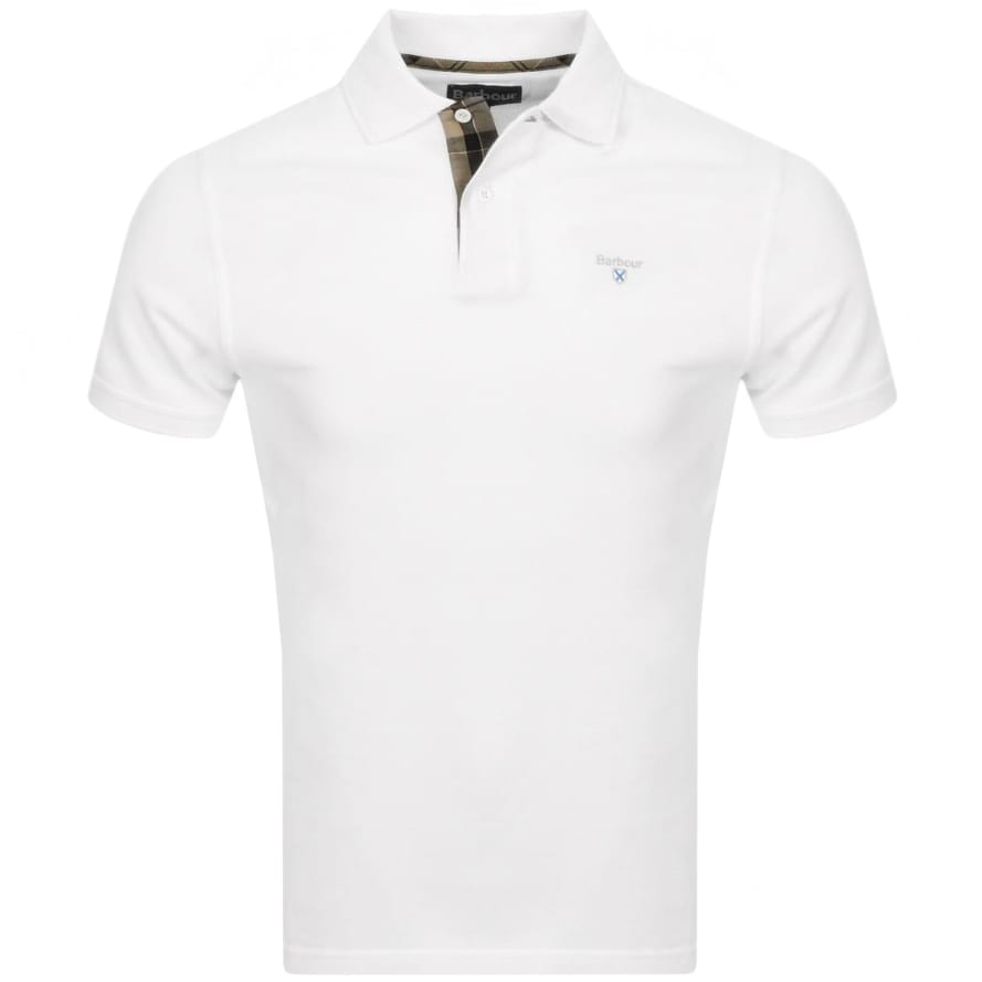 Alternative Image for ProductBarbour Pique Polo T Shirt White1